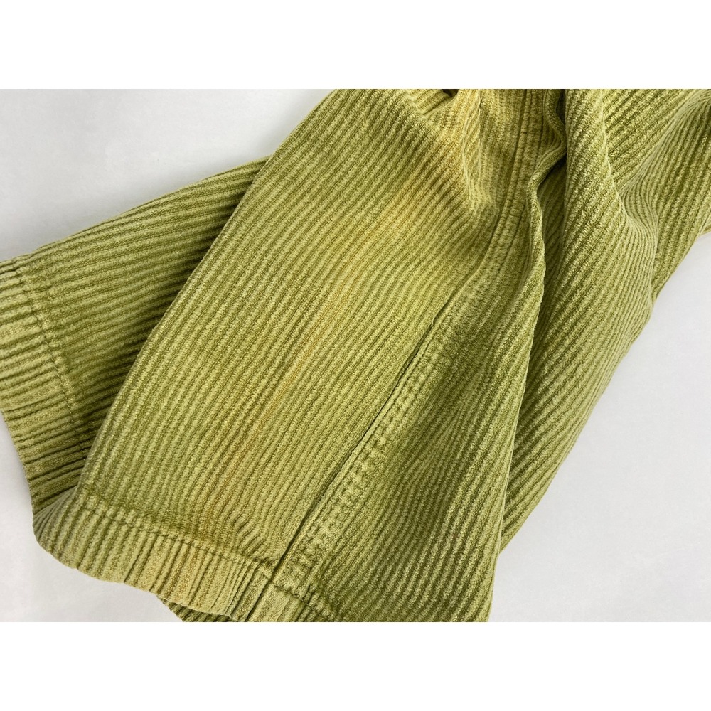 BDG High and Wide Leg Pants Women's Size 26 Green Corduroy - Flawed - Picture 8 of 16
